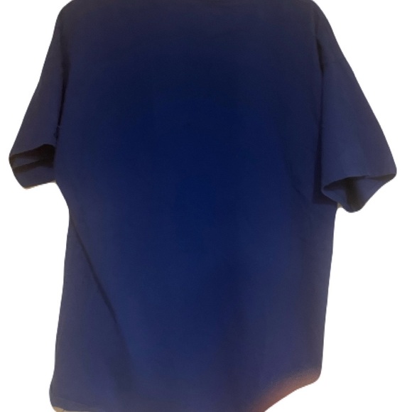 CHAMPION BIG C LOGO JERSEY RINGER TEE SHIRT BLUE MENS SIZE - Picture 2 of 3